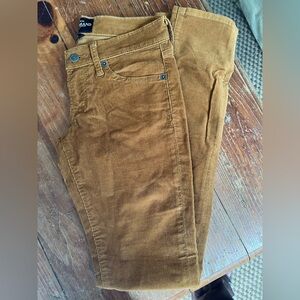 Lucky brand, camel, brown color, corduroy, skinny jeans, size 25